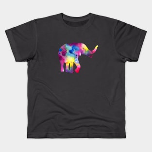 Rainbow Elephant Kids T-Shirt